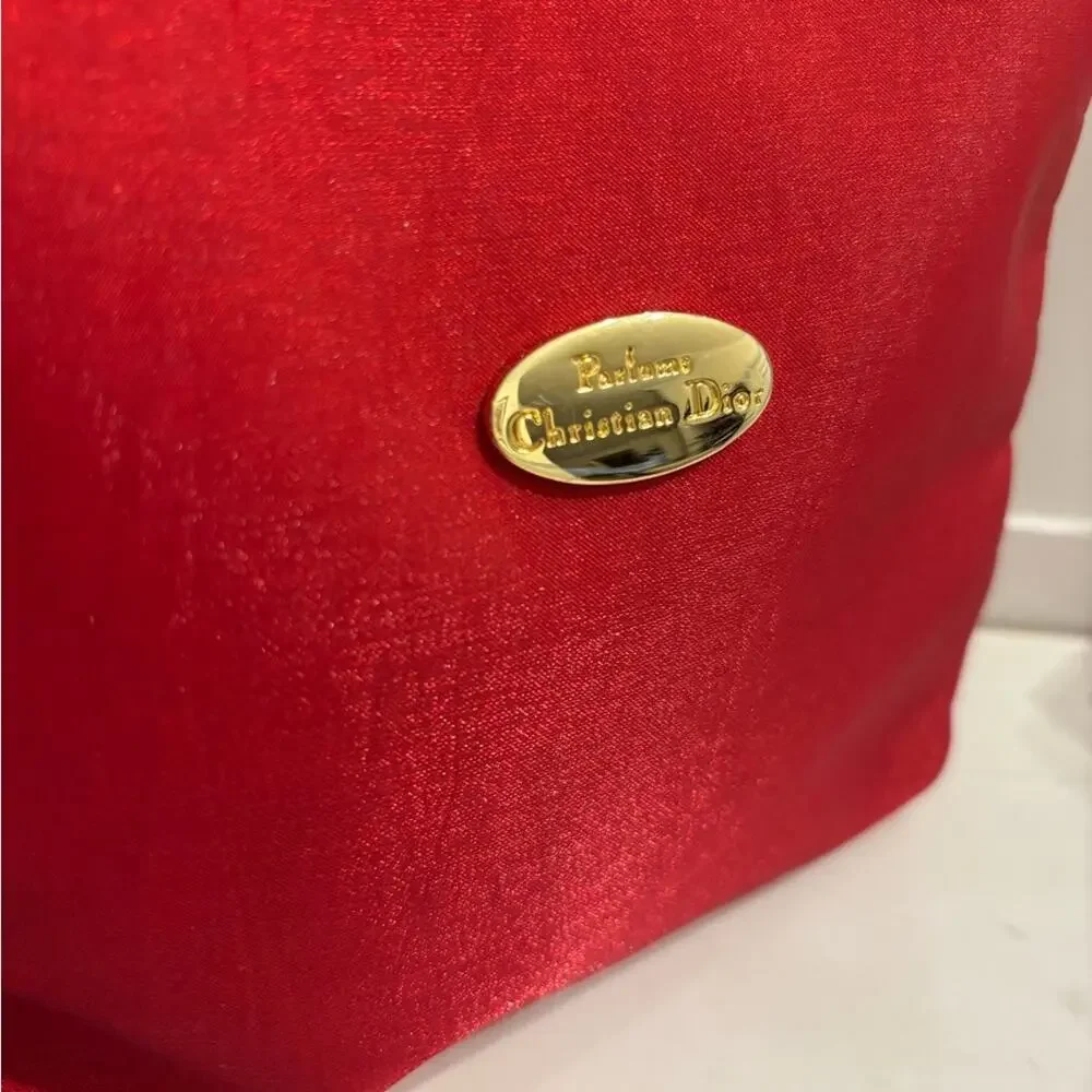 Christian Dior Shimmering Red Cosmetic Bag